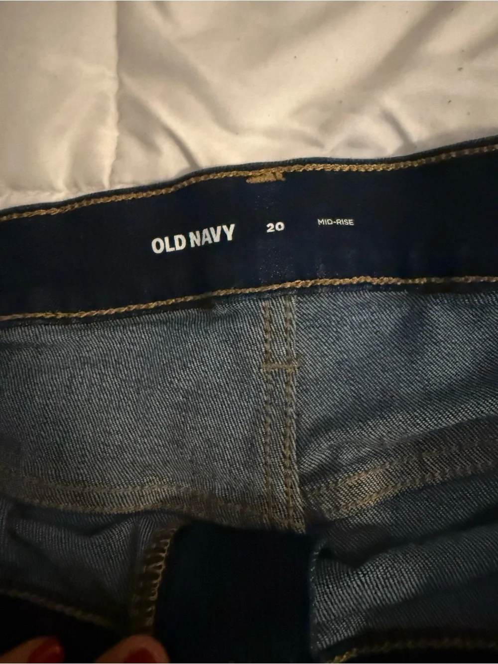 Old Navy Mid-Rise Indigo Denim Shorts